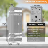Down outside light with motion detection